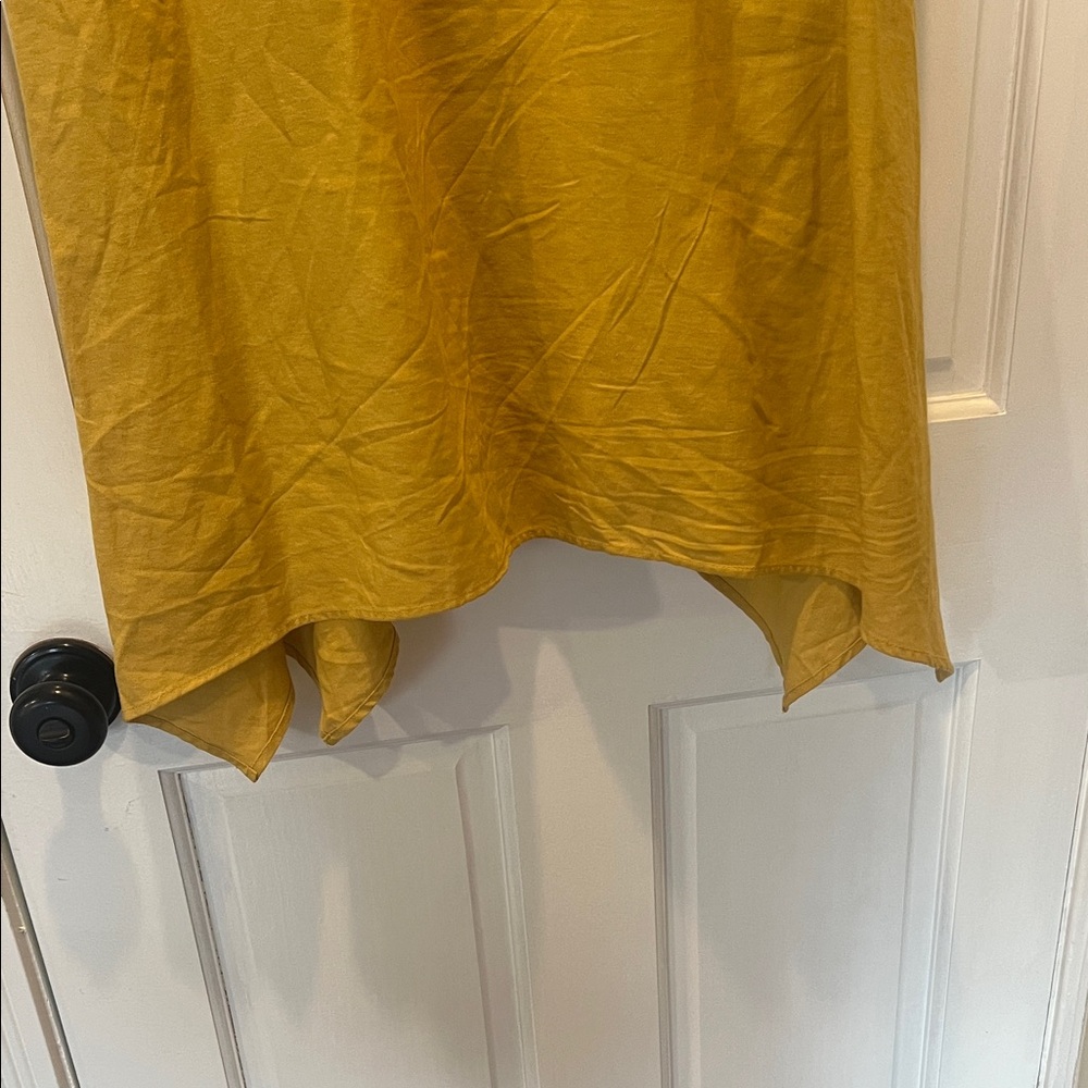 Cynthia Rowley Mustard Asymmetrical Dress - Picture 5 of 6